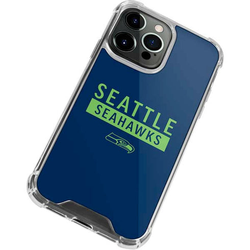 NFL Seattle Seahawks Blue Performance Series iPhone 15 Pro Clear Case